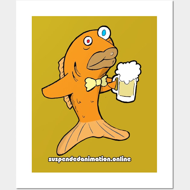 Gus Gus the Goldfish Wall Art by tyrone_22